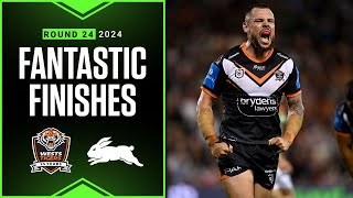 Best finishes of 2024 Wests Tigers v Rabbitohs  Round 24 [upl. by Ecille359]