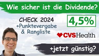 CVS Health Aktienanalyse 2024 Wie sicher ist die Dividende günstig bewertet [upl. by Basir143]