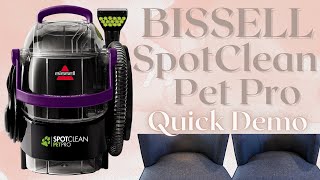 Bissell SpotClean Pet Pro Portable Carpet Cleaner [upl. by Sirron383]