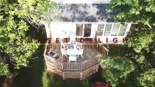 quotSunset Delightquot cottage rental near Westport Ontario 2019 drone video [upl. by Daffi]