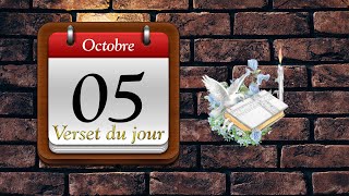 05 Octobre 2023  Verset du jour [upl. by Jobey598]