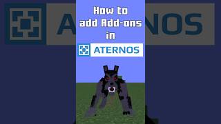 How to add ADDONS in Minecraft Bedrock Aternos Server minecraft shorts aternos [upl. by Grose623]