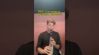 POV Clarinetist in Orchestra Rehearsal clarinet [upl. by Serolod]