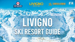 Livigno Ski Guide Mottolino Monte della Neve Degli Amanti the longest run top to bottom [upl. by Anahsor]