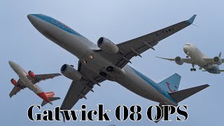 Gatwick Plane Spotting  Overhead  Runway Views [upl. by Nnaycnan372]