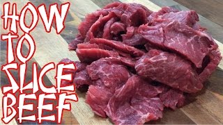 How to slice beef for stir fry [upl. by Tybi]