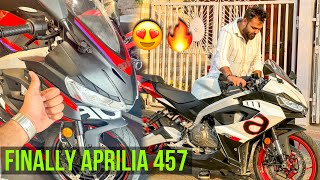 Finally Aprilia RS 457😍Apni New Bike ki Test Ride❤️🔥 [upl. by Adaj]