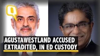 AgustaWestland Accused Saxena Talwar Extradited in ED Custody  The Quint [upl. by Nomi512]