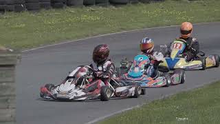 Hooton park karting indie clubman junior max round 4 [upl. by Enilesor]