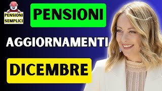 🟨 PENSIONI DICEMBRE ANTEPRIMA CEDOLINO❗️ AGGIORNAMENTI E ALCUNE NOVITA PER GLI INVALIDI❗️ [upl. by Revell]