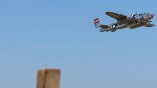 Level Bombing Pass by B25 Mitchell Bomber at Air Dot Show Orlando Sanford Florida [upl. by Atinod318]