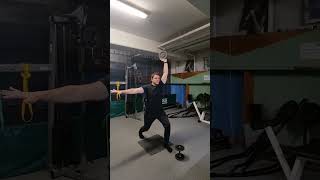 IPSILATERAL WITH STAGGERED STANCE DYNAMIC SHOULDER PRESSES martialarts sports kungfu boxing [upl. by Berk987]