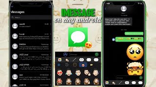 iMessage On Any Android With  Message Effects  IOS Emojis 164 And Bold Font  For Free [upl. by Ogdan]