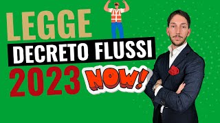 🔥E USCITO IL DECRETO FLUSSI 2023 [upl. by Marion]