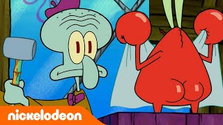 Bob Esponja  La nueva obra de Calamardo  Nickelodeon en Español [upl. by Adnaugal362]