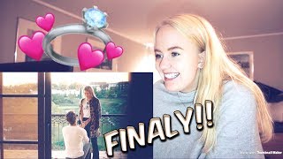 JON OLSSON AND JANNI DELER PROPOSAL VIDEO REACTION [upl. by Sabra]