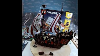 Lego Creator Pirate Ship Complete with Cloth Sails Set 31109 [upl. by Ynatil196]