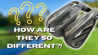 How can two CALLAWAY IRONS be SO DIFFERENT Apex VS Mavrik [upl. by Ytisahcal]