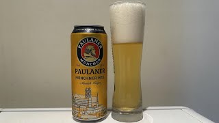 PAULANER MUNCHNER HELL  Munich Lager  Paulaner Brauerei Munich Bayern Germany  Live Review [upl. by Ardnasil]