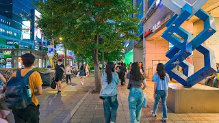 Seoul Night Walk From Hongdae to Mangwondong Street  Korea Nightlife 4K HDR [upl. by Azal226]