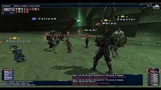 FFXI Ambuscade Qiqirn Very difficult DRKx2 WARx2 RDM WHM [upl. by Aihpos177]