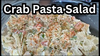 Pasta Salad With Crab Meat Recipe [upl. by Kleinstein]