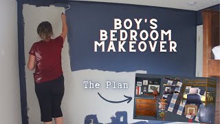 BOYS BEDROOM MAKEOVER PT 1  Kids Room Ideas on a Budget [upl. by Uuge]