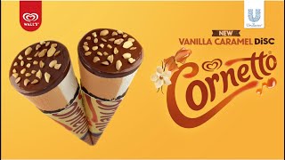 Introducing New Cornetto Vanilla Caramel Disc [upl. by Sundin]