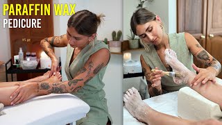 Relaxing Luxury Paraffin Wax Pedicure Tutorial [upl. by Aubreir]