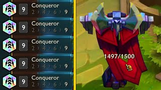 9 CONQUEROR IS INSANE IM NEVER GETTING THIS AGAIN TFT SET 13 [upl. by Rekcut]