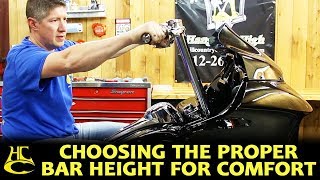 How to Choose the Proper Bar Height for Max Comfort  Harley Davidson [upl. by Jorry]