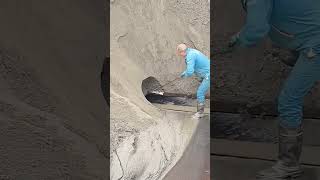 Sand unloading process on barge conveyor belt [upl. by Filip]