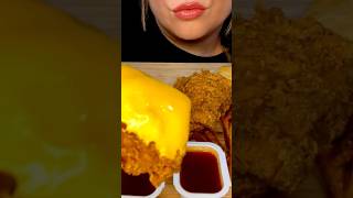 POPEYES FRIED CHICKEN asmr popeyes chicken cheesy [upl. by Netsua]