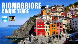 Cinque Terre  Riomaggiore Italy June 2022  Virtual Walking Tour in 4K UHD 60 fps [upl. by Diaz]