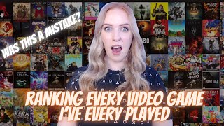 Ranking Every Video Game Ive Ever Played [upl. by Yedarb]