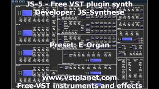 JS5  Free VST plugin synthesizer  vstplanetcom [upl. by Washburn]