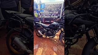 Norifumi Exhaust For Himalayan 450 Exhaust Sound norifumi himalayan450 royalenfield shorts reel [upl. by Gareri563]