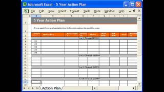 ACTION PLAN TEMPLATE EXCEL [upl. by Llenoil]