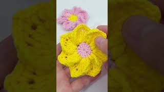 🌷🌷🌷Crochet 6 Petals Flower [upl. by Davie]