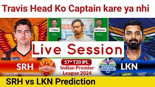 🔴 Live  SRH vs LKN Team PredictionIPL 2024 57th T20 Match [upl. by Annehsat]