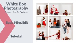 White Box Photography  Basic 9 Box Photoshop Edit [upl. by Rodrich]