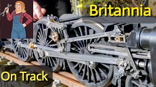 Modelworks Britannia Ep46 Valve Gear Assembled livesteam [upl. by Anaili]