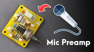 DIY Preamp board for microphone [upl. by Starinsky]