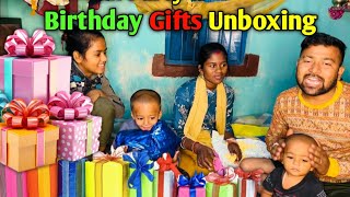 Birthday Gifts Unboxing  love marriage couple vlogs dailyvlogs vlog [upl. by Herald]