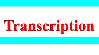 Transcription Molecular Basis Of Inheritance [upl. by Aiyekal]