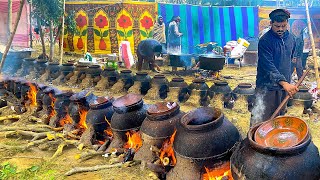 Katwa Gosht Recipe  Pakistans Largest Wedding Food Preparation For 4000 People  Village Food [upl. by Nwahsel]