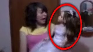 Top 5 Creepy Haunted Dolls CAUGHT MOVING ON CAMERA 2 [upl. by Delmer]