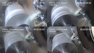 Finishing Steel  Cermet vs Carbide  Coated vs Uncoated [upl. by Ylenats]