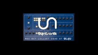 Syntronik Blau  PPG Wave 2 synth iPad Demo [upl. by Hgeilhsa]