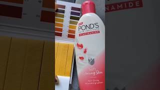 PONDS body lotion pH test phtest shorts [upl. by Aracahs]